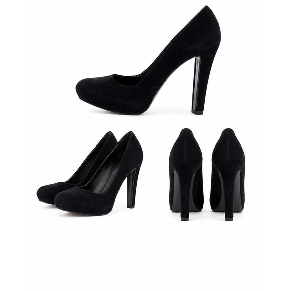 Givenchy Shoes - Givenchy BLACK LEATHER SUEDE HIGH HEEL POINTED CLASSIC PUMP SHOES Sz 36.5 GUC